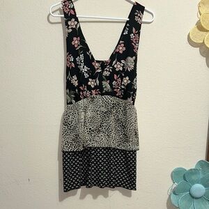 Libby Edelman Floral and Animal Print Tank Top‎